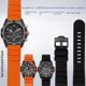 thumbnail image 4 of Correa de reloj de goma negra y naranja de 24 mm para hombre, correa de silicona Luminox 3749/3141, correa de reloj para Casio PRG-600/650Y 5571 PRW-6600, 4 of 5
