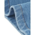 thumbnail image 5 of DARING DIVA Women's Plus Side Slit Button with Pocket Jean Denim Skirts 2X Light Blue, 5 of 6