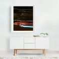 thumbnail image 2 of Neon Whirl - Athens Greece Photography Abstract Nightlife Cityscape Modern Art Neon Sign Night Sky Street Photography White Framed Wall Art Print 12 x 16 inches, 2 of 3