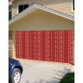 thumbnail image 5 of Christmas Garage Door Decorations Banner 6x13ft, Christmas Showflake Bohemia Stripe Red Garage Door Banner Cover Hanging Backdrop Xmas Decor for Indoor Outdoor Holiday Party Home Wall Photo Background, 5 of 6