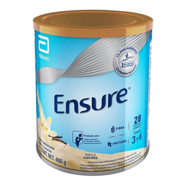 Fórmula para alimentación Ensure Clásico enteral especializada en polvo sabor vainilla 400 g