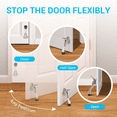thumbnail image 4 of DOMETOUR Heavy Duty Door Stopper Wall Protectors for Wide Doors, Bottom of Door Kickdown Door Stop for Heavy Door, Door Mounted, 4 inches Metal Door Kickstand 2 PCS, 4 of 8