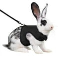 thumbnail image 2 of Bunny Rabbit Harness Leash Set, Adjustable Buckle Breathable Mesh Vest Escape Proof for Small Pets Walking Outdoor, 2 of 8