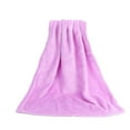 thumbnail image 2 of Walbest Home Super Soft Warm Thickened Plush Flannel Blanket Bed Sofa Throw Rug for Bedding Solid Color, 2 of 4