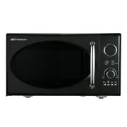 Emerson 0.9 Cu. Ft., 800W Retro Black Microwave Oven with Grill, MWRG0901BK