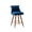 Blue, variant on Roundhill Furniture Elvara Set of 2 Button-Tufted Counter Stools with Nailhead Trim - Blue