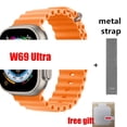 thumbnail image 1 of Reloj inteligente W69 ultra Original, dispositivo con 2GB de memoria, brújula de música Local, actualización 2023, IWO xuanjing unisex, 1 of 2