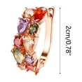 thumbnail image 2 of HHBEAUTY Colorful Artificial Diamond Crystal Zircon Earrings with Light Luxury Style and Fashionable Zircon Earrings for Women, Fashion Jewelry Ideal Valentine's Day, 2 of 5