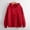 Red, variant on Women's Hoodies Sweatshirts Women's Comfortable Solid Color Long Sleeve Coat Versatile Zipper Cardigan Casual Comfortable Loose Sweater White XS