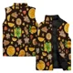thumbnail image 3 of Chaleco acolchado para hombre para el día de Acción de Gracias, abrigo de moda con diseño de calabaza, conjunto de entrenamiento de otoño con hojas de arce, chaquetas de invierno duraderas para hombre, 3 of 5