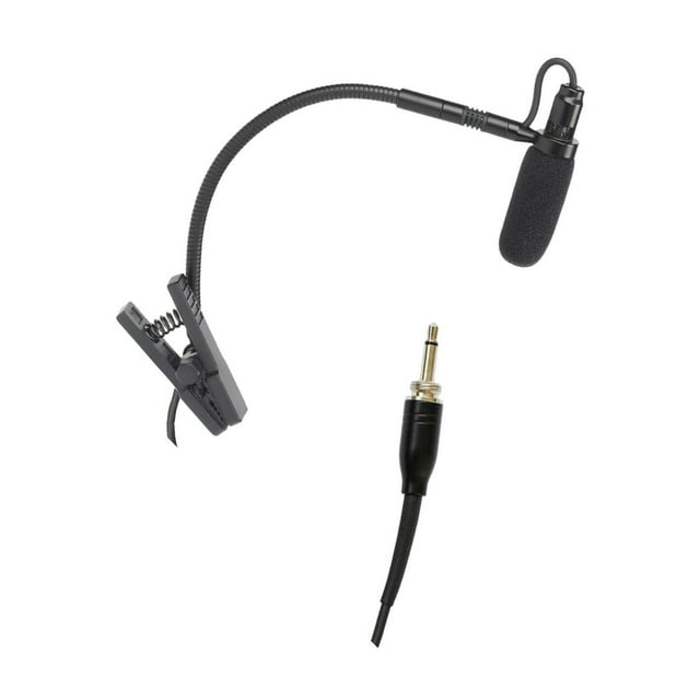 tamizeot Instrument Microphone Condenser Clip Metal for Sax Stage Trumpet Performance L6 Black L3