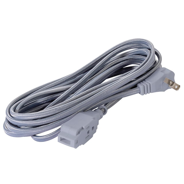 Extensión Eléctrica trenzada Iusa 16 AWG 5 m Color gris