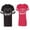 Men Black / Women Red, variant on Beast Beauty Ear Matching Couple Cotton Jerseys (Men Black / Women Black) (Men S / Women S)