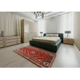 thumbnail image 5 of Ahgly Company Machine Washable Indoor Square Traditional Rust Pink Area Rugs, 5' Square, 5 of 7