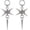 C, variant on Double Loop Spike Earrings for Women Men, Stainless Steel Long Dangle Hoop Earrings, Punk Gothic Vintage Jewelry Gift