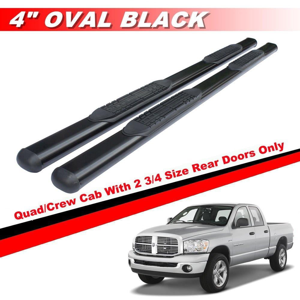 3 Black Side Step Nerf Bars Running Boards with 2 3//4 Size Rear Doors Mifeier Fit Dodge 02-08 Ram 1500 03-09 Ram 2500 Ram 3500 Quad Cab