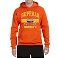 thumbnail image 2 of Wild Bobby City of Buffalo Hockey Fantasy Fan Sports Unisex Hoodie Sweatshirt, Orange, Large, 2 of 5