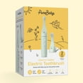 thumbnail image 7 of Pure Enrichment PureBaby Infant-to-Toddler Electric Toothbrush - Waterproof Baby & Toddler Toothbrush with Silicone & Bristle Heads, Sonic Vibration, & Timer - Ages 6 Mo-3 Yrs (Sage Green), 7 of 7
