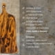 thumbnail image 3 of tabla para picar HAPPY LIFE madera pino, tabla de decorativa, tabla de quesos y corte carne, hecha 100% a mano I LIVE I: XL 51 x 28 x 18 x 2.5, 3 of 6