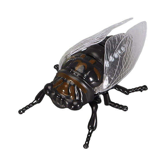 Cicada Shaped Desk Decor Figurine, Movable Wind-Up Interactive Insect Model Tabletop Ornament for Office & Home Shelves, Creative Gifts
