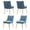 Light Blue, variant on Velvet Dining Chairs Set of 2 with Gold Legs, Upholstered Accent Chairs, Pleated Back & Gold Pull Handle, Mid-Century Modern for Dining Room, Kitchen, Living Room, Light Blue