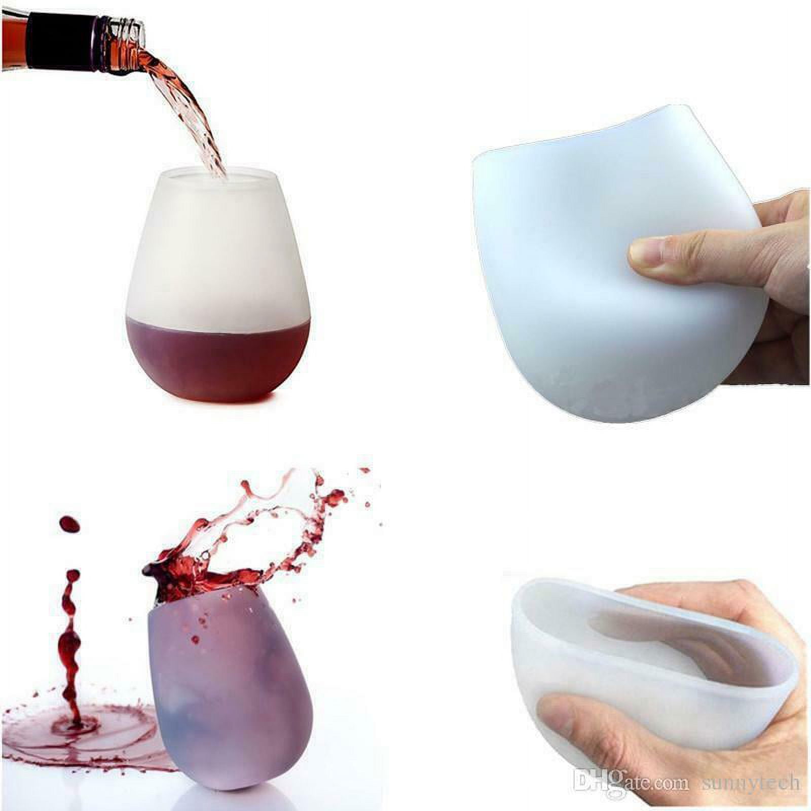 Unbreakable Portable Silicone Travel Wine Glass + Bag — EarthShopp
