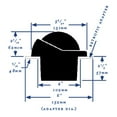 thumbnail image 2 of RITCHIE COMPASSES SS-1002W Compass, Flush Mount, 3.75" Dial, White, 2 of 2