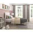 thumbnail image 2 of Lexicon Sanibel Metal Frame Twin Metal Platform Bed in White, 2 of 9