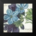 thumbnail image 2 of Wild Apple Portfolio 20x20 Black Modern Framed Museum Art Print Titled - Blue Floral, 2 of 5