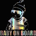 thumbnail image 4 of Walbest Car Atuo Body Window Colorful Laser Baby Reflective Sticker Warning Sign Decor Universal, 4 of 7