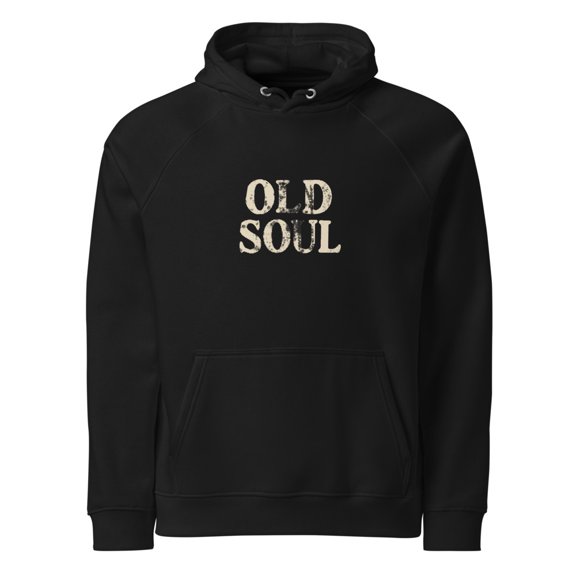 Old Soul Unisex eco raglan hoodie (XS)