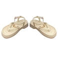 thumbnail image 1 of Sandalia de fondo grueso Forro suave Antideslizante Sandalias con estilo para mujer Sandalias para citas de verano Playa Beige 37, 1 of 8