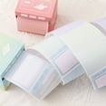 thumbnail image 6 of Full Adhesive Notes Roll Tape With Pull Out Dispenser Sheets Sticky Notes Stick Memo Pads Sticker Label For Noting Writing (4 Colors) Post it notes, 6 of 9
