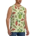 thumbnail image 2 of Yiaed Finger Lime Fruits Print Men's Singlet Vests Summer Running Muscle Tank Tops Gym Undershirt Round Neck Sleeveless for man, 2 of 5