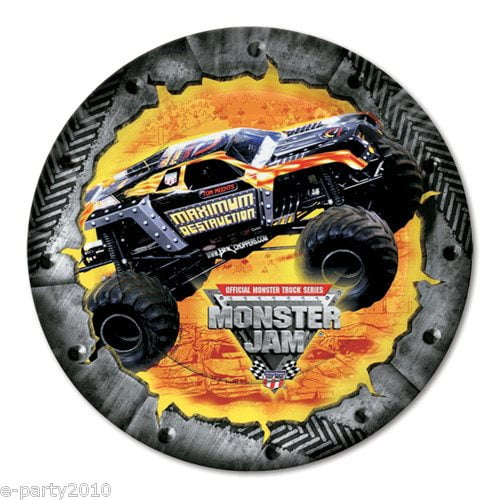 Monster Jam Small Paper Plates (8ct)