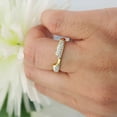 thumbnail image 2 of 2 Ct Round Cut White Moissanite Enhancer Wrap Band Ring 14k Yellow Gold Plated, 2 of 2