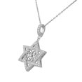 thumbnail image 2 of 925 Sterling Silver Filigree White CZ Pendant Necklace, 2 of 2