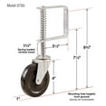 Shepherd Hardware 4-Inch Spring Loaded Gate Caster, 125-lb Load ...