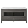 thumbnail image 6 of BridgePoint Home Daisy 60" Double Sink Bathroom Vanity in Grey with White Stone Top, 6 of 17