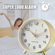 thumbnail image 5 of Reloj simple, reloj despertador de lujo, reloj de escritorio de metal esmerilado silencioso para estudiantes Adepaton BST3004052-5, 5 of 6