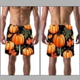 thumbnail image 3 of luoweisi Men's Beach Shorts Quick Dry Swim Trunks with Mesh Lining Maple Leaf Pumpkin S, 3 of 5