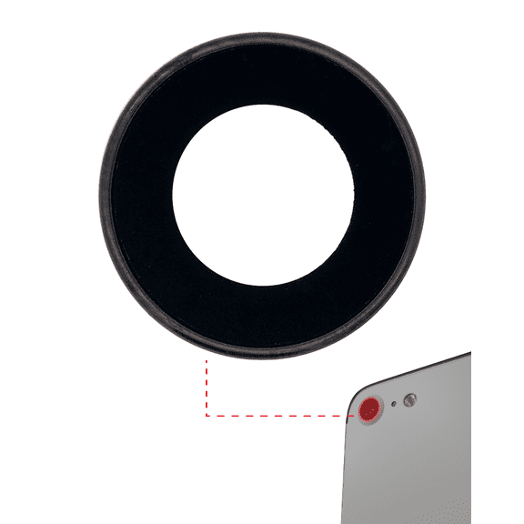 Replacement Back Camera Lens With Bracket & Bezel Compatible For iPhone 7 (10 Pack) (Real Sapphire l Premium)