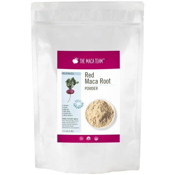 Organic Premium Gelatinized Red Maca Powder 1 kg