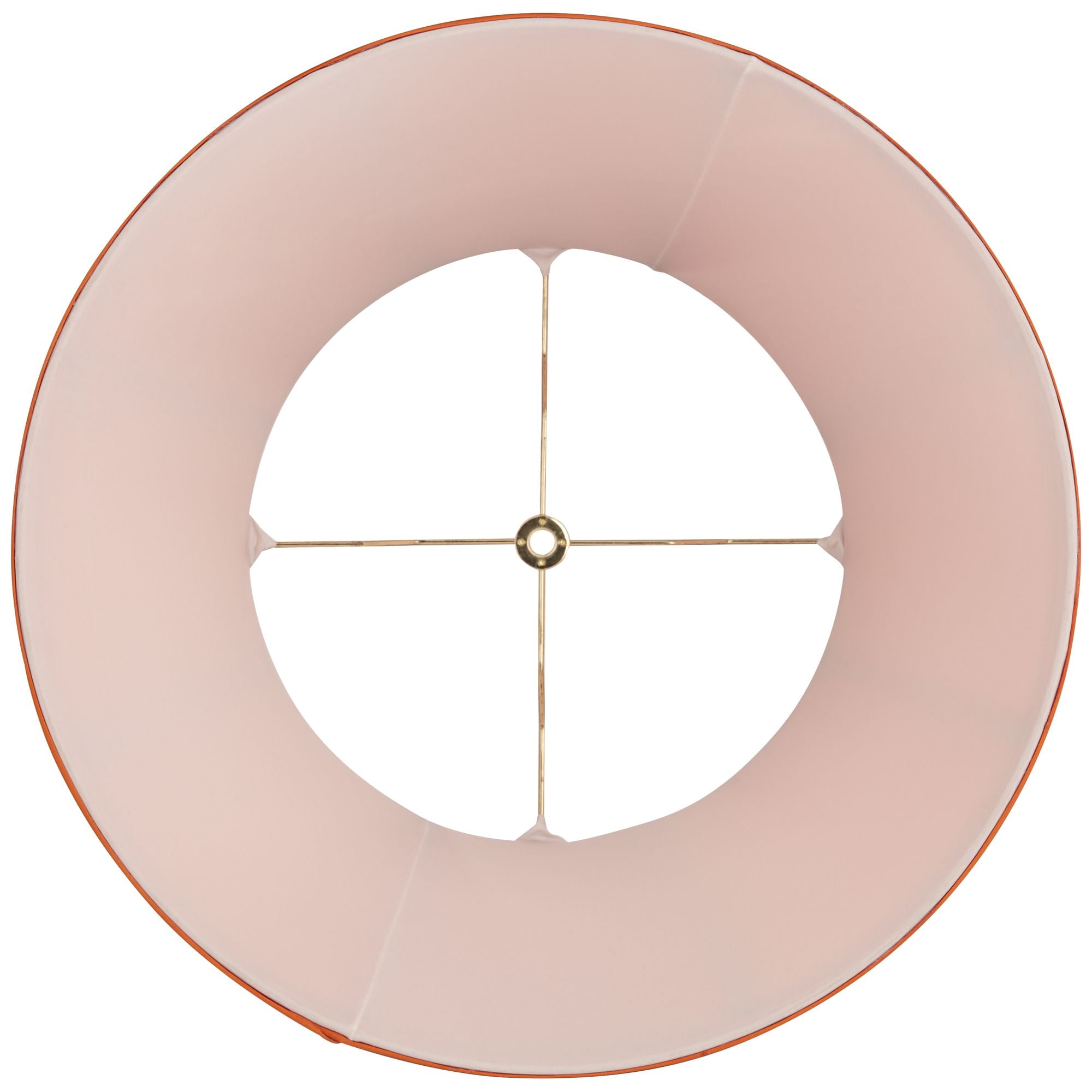 Springcrest Mapo 11" Top x 17" Bottom x 11" High x 11" Slant Lamp Shade Replacement Cantaloupe Bell Softback Washer Harp Finial