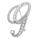 thumbnail image 2 of Broches para mujer, nuevo conjunto de personalidad con broche de diamantes, broche de 26 letras en inglés, un broche, 2 of 3