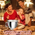 thumbnail image 4 of Uscover 5QT Stainless Steel Mixer Bowl with Handle for KitchenAid 4.5/5QT Tilt-Head Stand Mixer, Dishwasher Safe, 4 of 13