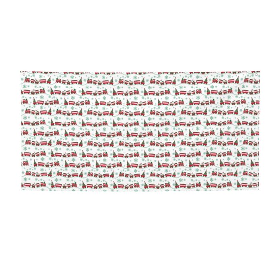 Picia Christmas Train Pattern Party Banner, Festive Decoration, Holiday Banner, Celebration Decor, Event Banner, Reusable Party Banner-Small