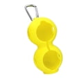 thumbnail image 1 of EeaseCA Silicone Ball Holder Dual Ball Storage Protection Carrier with Hook (Yellow), 1 of 7