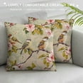 thumbnail image 3 of Nawypu Spring Floral Pillow Covers Brown Japanese Cherry Tree Blossom Throw Pillow Covers Outdoor Flower Bird Pillowcase Cushion Cover for Sofa Couch Bedroom Home Decor, 3 of 5