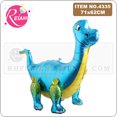 thumbnail image 4 of Globos de dinosaurio 3D de aluminio de pie, dinosaurio verde, Tanystropheus, dragón, suministros para fiesta de cumpleaños, juguetes para niños, globos de helio, 4 of 5